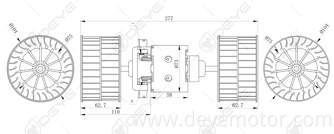 0018300208 81619300042 8157216 24v dc blower motor for MAN L 2000 M 2000L VOLVO FL 6 BENZ